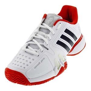 Adidas Barricade Novak Pro Tennis Court Shoes (White/Navy/Red) size Mens 11.5 US